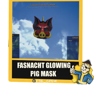 Fasnacht Glowing Pig Mask