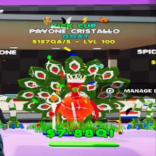 Kick Cup Pavone Cristallo