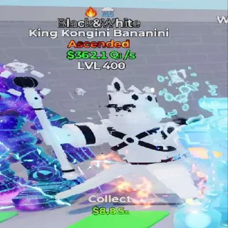 Black White King Kongini Bananini 2T Lvl400