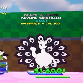 Black & White Pavone Cristallo
