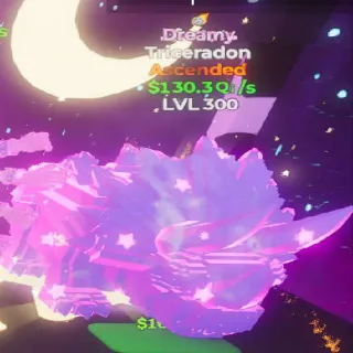 Traited Dreamy Triceradon Lvl 300 +130qi/S