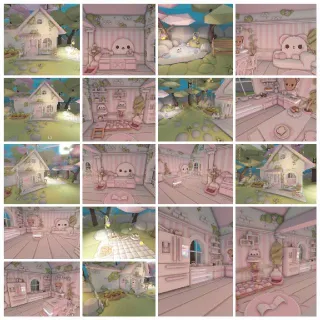 🎀🌿 Kawaii Glitch Cottage House 🧸✨