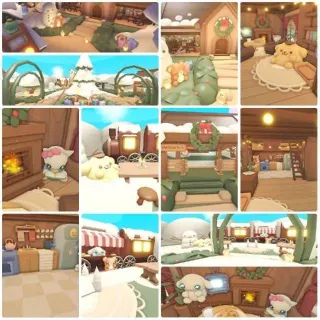 🎀❄️ Cozy Sanrio Gingerbread Home 🎀🍪