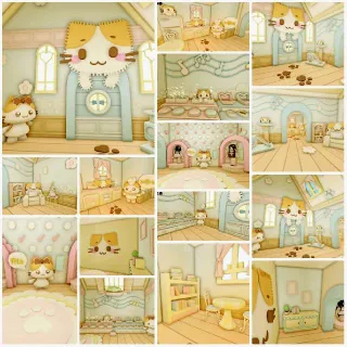 🎀🍡 Masyumaro Pastel Grind Home 🧸🌸🐱