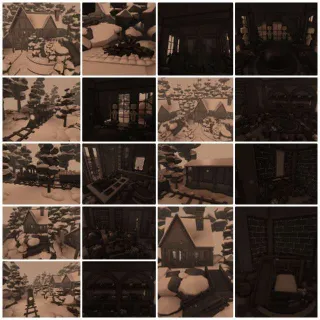 ❄️🖤 Dark Winter Holiday Grind Home 🎄