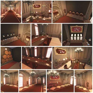 🏰✨ Royal Vintage Hall Home 🍷🕯️