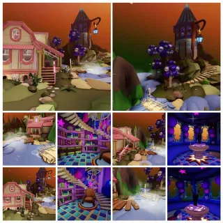 🏰🌿 Fantasy Tower & Cottage Glitch Build 🌿🏰