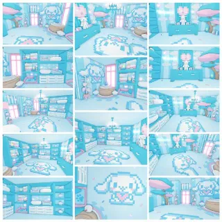 💙🐾 Pixel Cinnamoroll Cozy Home ☁️✨