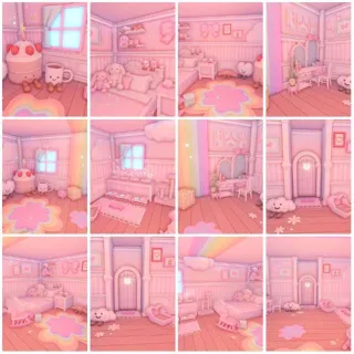 🌈 Rainbow Bedroom Tiny House 🧸
