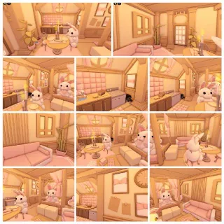 🐰🧡 Cozy Bunny Plushie House 🏡✨