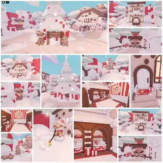 🍫 Chocolate Gingerbread Christmas Glitch House 🎄✨