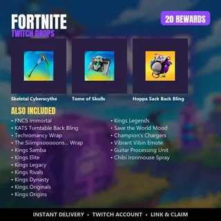 Vibrant Vibin Emote | 🦙 Fortnite Twitch Drops 🪂 September 2026: 46 Items incl. Champion's Chargers + Vibrant Vibin + Kings