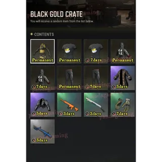 BLACK GOLD CRATE Code x5
