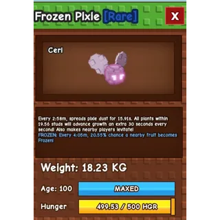 Frozen PIXIE  AGE: 100