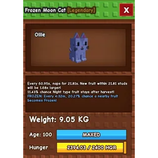 Frozen Moon Cat  AGE: 100