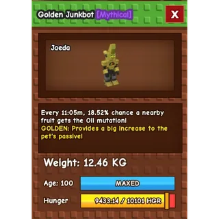 GOLDEN JUNKBOT- AGE: 100