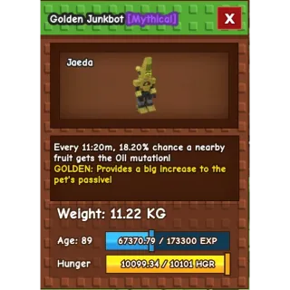 GOLDEN JUNCKBOT - Age: 89