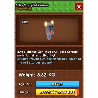 Shiny Corrupted Kodama  AGE: 100