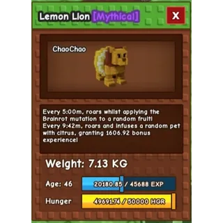 LEMON LION- Age: 46