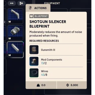 Shoutgun Silencer Blueprint