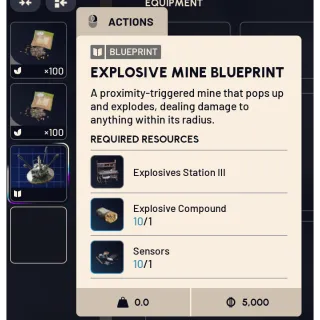 Explosive Mine Blueprint