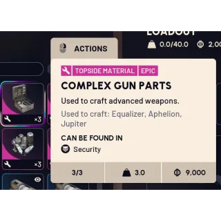 Complex Gun Parts x3