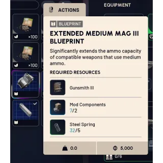 Extended Medium Mag III Blueprint