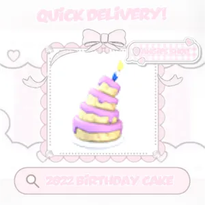 2022 birthday cake