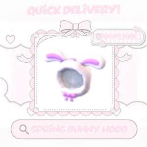 Spring bunny hood