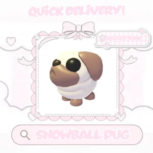 Snowball pug