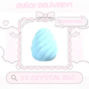 2x Crystal egg