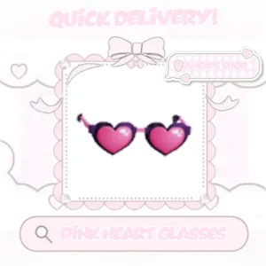 Pink heart glasses