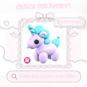 Ride balloon unicorn
