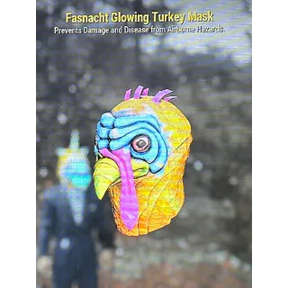 Fasnacht Glowing Turkey Mask