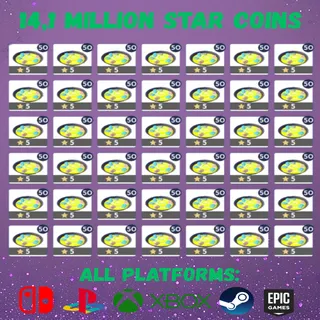 14,1 Million Star Coins Bundle | All Platforms | Same Day Delivery