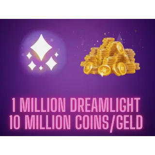 1 MIL DREAM + 10 MIL COINS (no ps) 