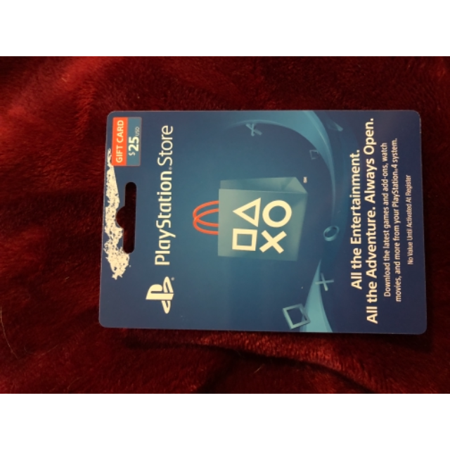 25 Playstation Gift Card Playstation Store Gift Cards New Gameflip