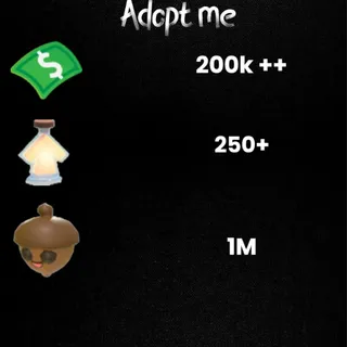 💰 Adopt Me | 200K+ Bucks + 250 Age-Up Potions + 1M Acorns | Instant Delivery ⚡
