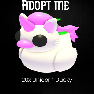20x Unicorn Ducky -Adopt Me! 