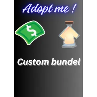 Custom Bundle make your own bundle of bucks+ Extra Age-up potions  - Adopt me 