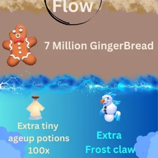 7 MILLION GINGERBREAD ADOPT ME HOLIDAY EVENT 300-500 TINY AGE-UP POTIONS 100+ WINTER DEER LURES COMPLIMENTARY FROSTCLAWS 