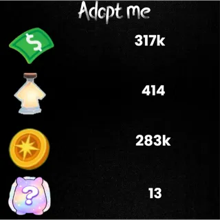 283k compass coin / 317k Bucks  /414 age-up potions -13x Random pets -Adopt Me! 