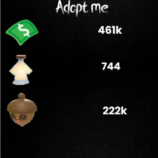 💰 Adopt Me |461K Bucks + 222K Acorns +744 Age-Up Potions +9 Random Pets | Instant Delivery ⚡9