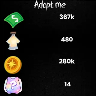 280k compass coin / 367k Bucks  /480 age-up potions -14x Random pets -Adopt Me! 