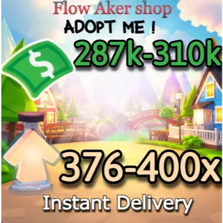 287k-310k bucks and 378-400x potions | fast delivery 