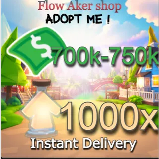 700-750k bucks and 1000 age-up potions |Random pets eggs | Fast delivery
