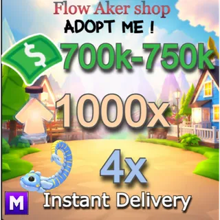 700-750k bucks and 1000 age-up potions |2x Mega Tealwood monster  | Fast delivery