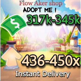 317k-345k bucks and 436-450x potions | fast delivery 