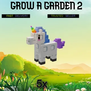 5x unicorn, Grow A Garden2 , instant delivery, trusted seller 