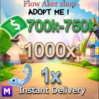 700-750k bucks and 1000 age-up potions |1x Mega Tealwood monster  | Fast delivery